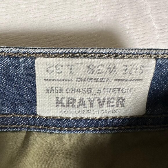 Diesel Industry Krayver Regular Slim Carrot Straight Leg Size W 38 L 32 - Picture 8 of 15